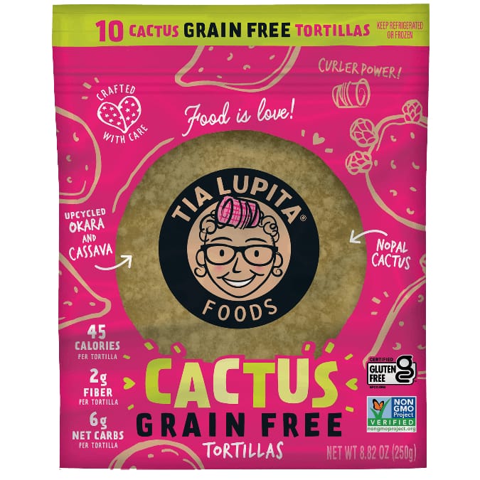 cactus grain free tortillas made with upcycled food ingredients